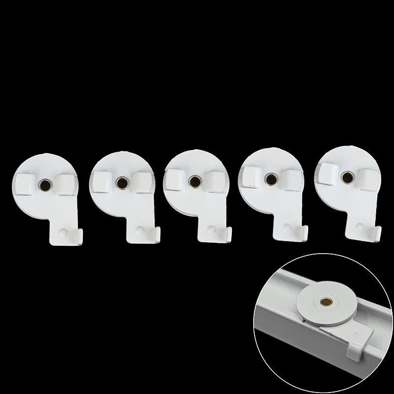 NEW 5/10Pcs Motorized Sliding Curtain Rail Swivel Ceiling Bracket Electric Fixing Mount For Trietex Curtain Track Accessories