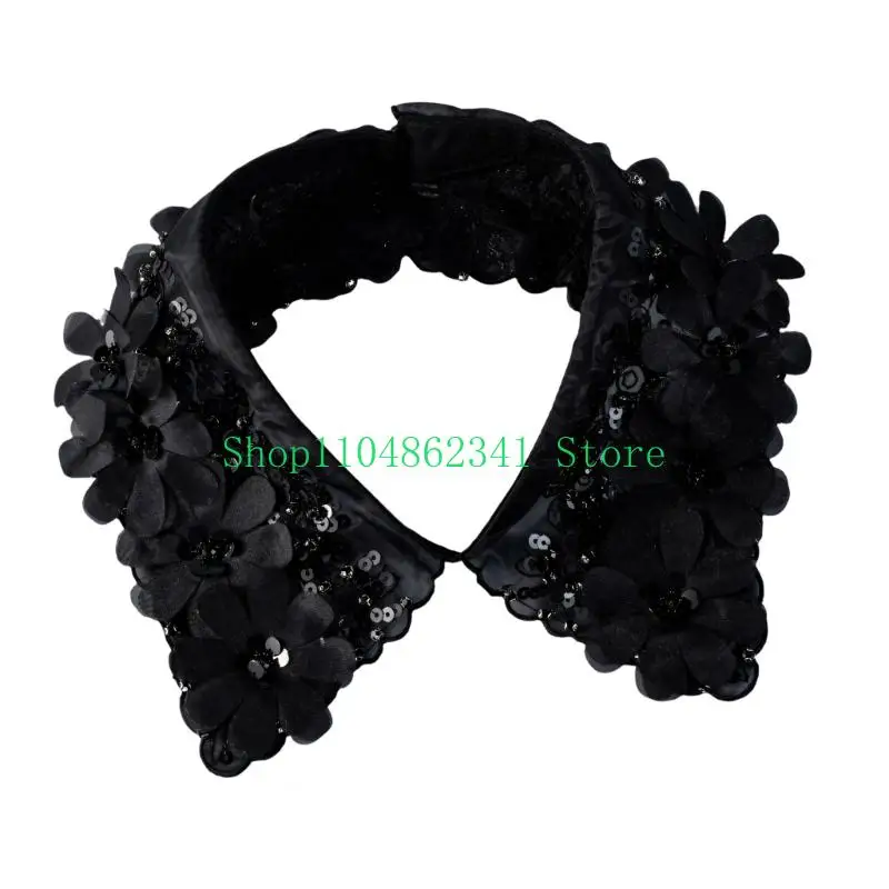 652f-korean-styles-flower-decors-false-collar-beadwork-detachable-collar-neckpiece-for-women-sweater-dress-various-occasion