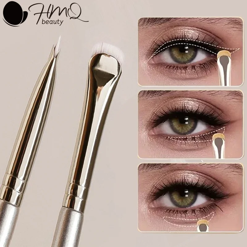 1/2 szt. Pędzel do eyelinera w kształcie półksiężyca, precyzyjny pędzel do makijażu eyelinera, narzędzie do makijażu powiek, pędzel do eyelinera z ostrym, półokrągłym ostrzem.