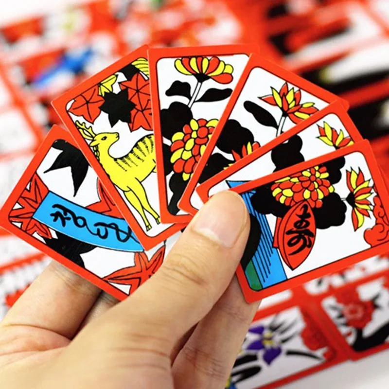 Korean Japanese PVC Waterproof Mahjong Gostop Go Stop Board Game Cards Popular Family Party Table Game Go-stop Hanafuda cards