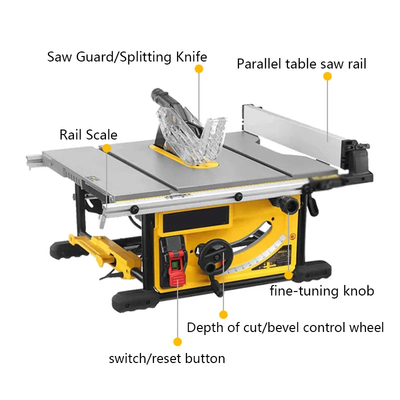 New DW-7942 woodworking table saw wood cutting machine precision chainsaw miter saw table saw woodworking cutting tools