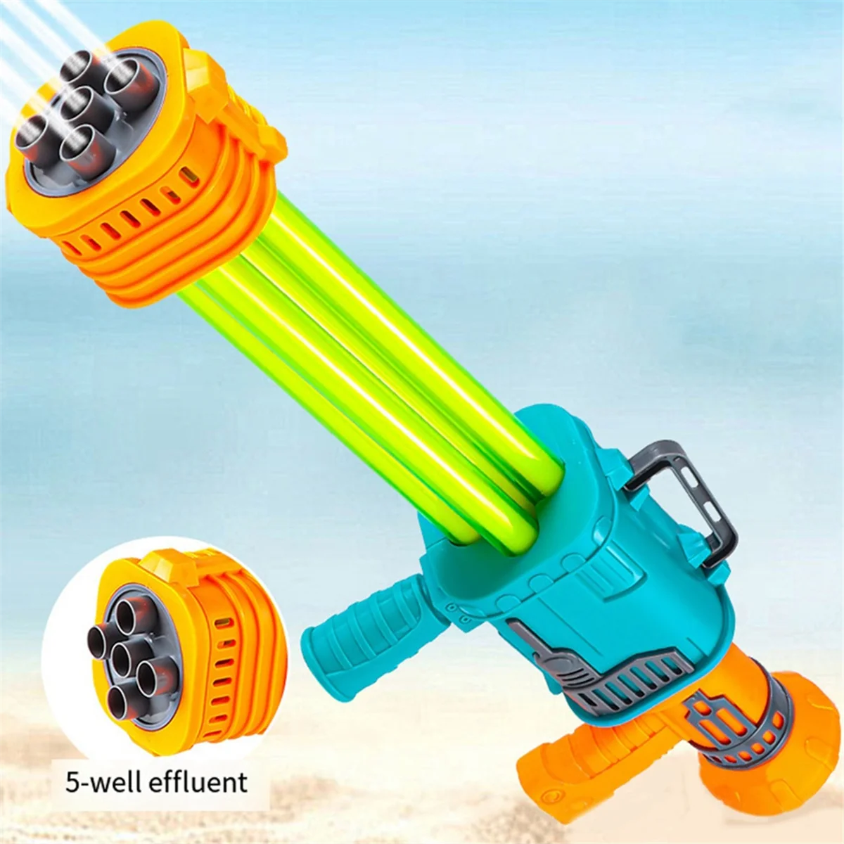 Water Toy for Kids Adults Manual Pull-Out Large Capacity Water Pool Toys for Summer Swimming Beach Water Fighting Blue