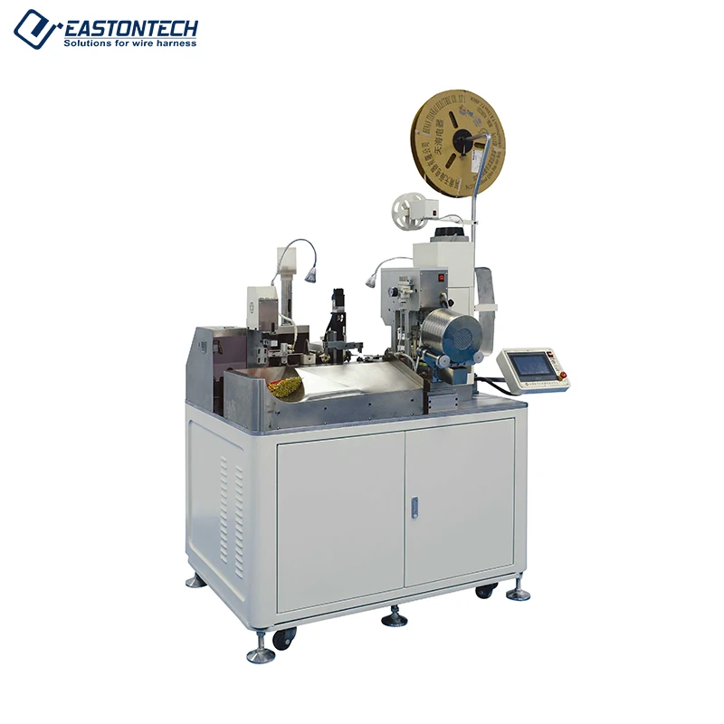EW-8020 Fully Automatic Wire Two Sides Rubber Seal Insertion And Terminal Crimping Machine