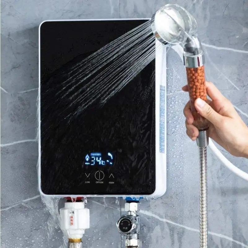 

Smart Touch Screen Wall-Mounted Electric Water Heater Multi-Power Adjustment Fast Heating for Household Use for Garage Car LED