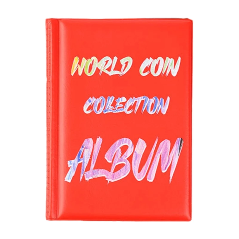 Coin Book 120 Pocket Coin Collection Holder Coin Storage Book 2.9x2.9cm Per Pocket, for Coin Collection