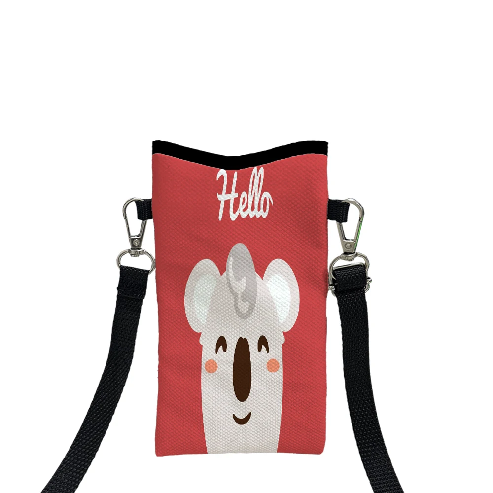 

Cartoon Cute Animals Crossbody Phone Bag Adjustable and Detachable Strap Designed Women Crossbody Bag Shoulder Bag8.23