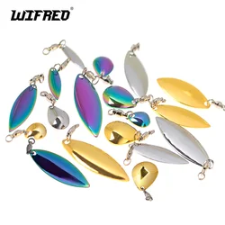 Wifreo Spinner Blades Reflective Noisy Spoon Fishing Willow Spinner Metal Spoons Fishing Lures Accessories For VIB Jigs Minnow