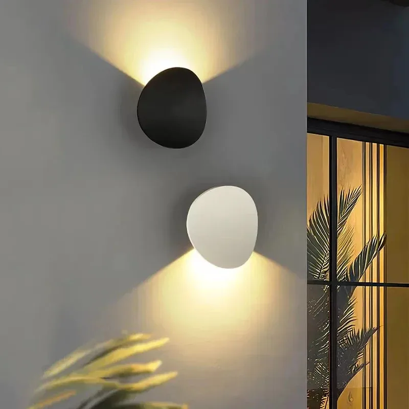 

XMSJ Outdoor LED wall lamp waterproof balcony villa wine garden courtyard living room bedroom light luxury creative bedside lamp