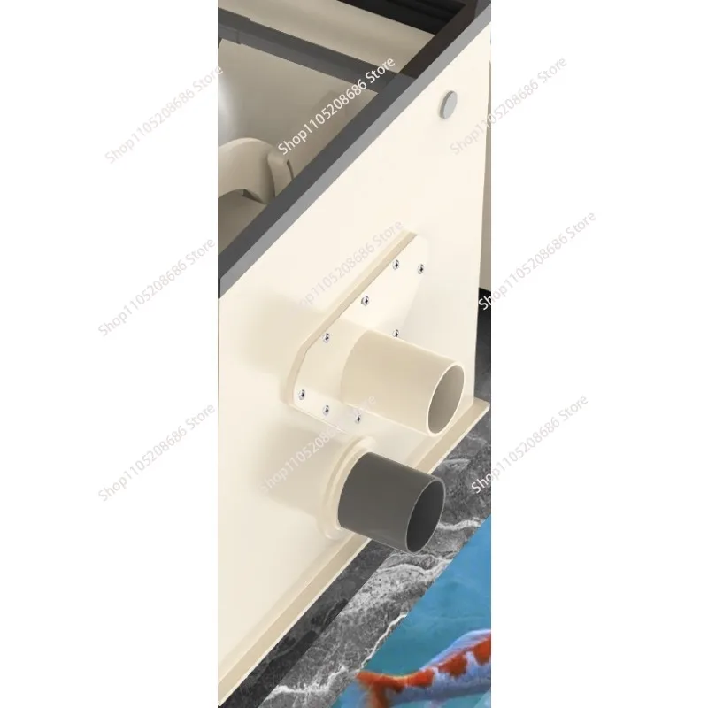 Fish pond filter Rotary drum micro filter Aquaculture water circulation purification system Automatic backwashing equipment