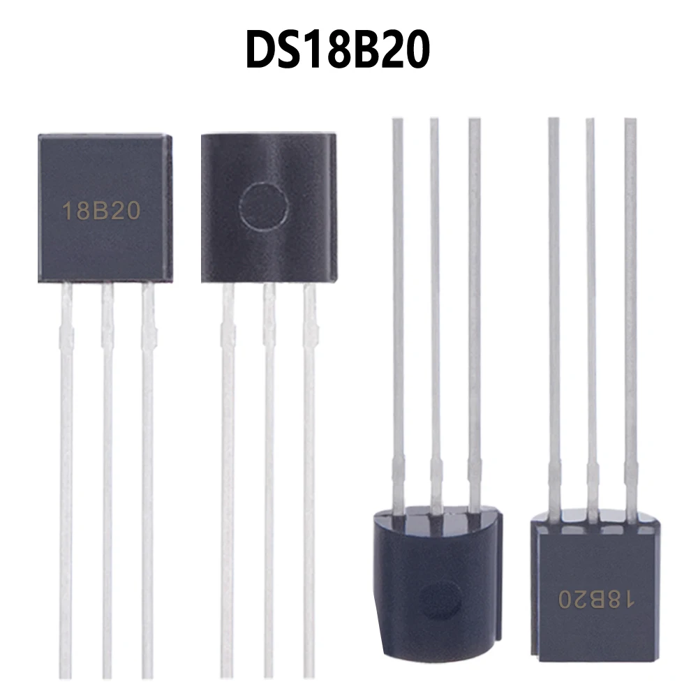 10PCS TO-92 DS18B20 18B20 1820 TO-92 IC CHIP Thermometer Temperature Sensor 18B20 1820