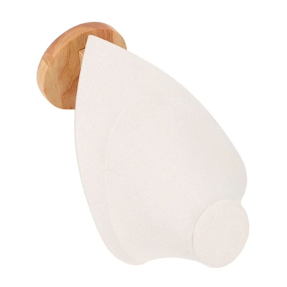 Leather Necklace Bust Holder 19 x 11.5 x 29cm Beige Jewelry Display Stand Necklace Bust Stand Home Jewelry Organization