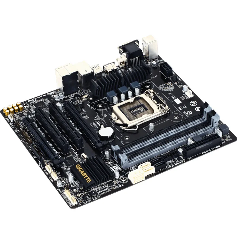 Imagem -03 - Gigabyte-placa-mãe Ga-b85m-d3h Usado para Desktop Soquete B85 Lga 1150 i7 i5 i3 Ddr3 32g Sata3 Usb Micro-atx