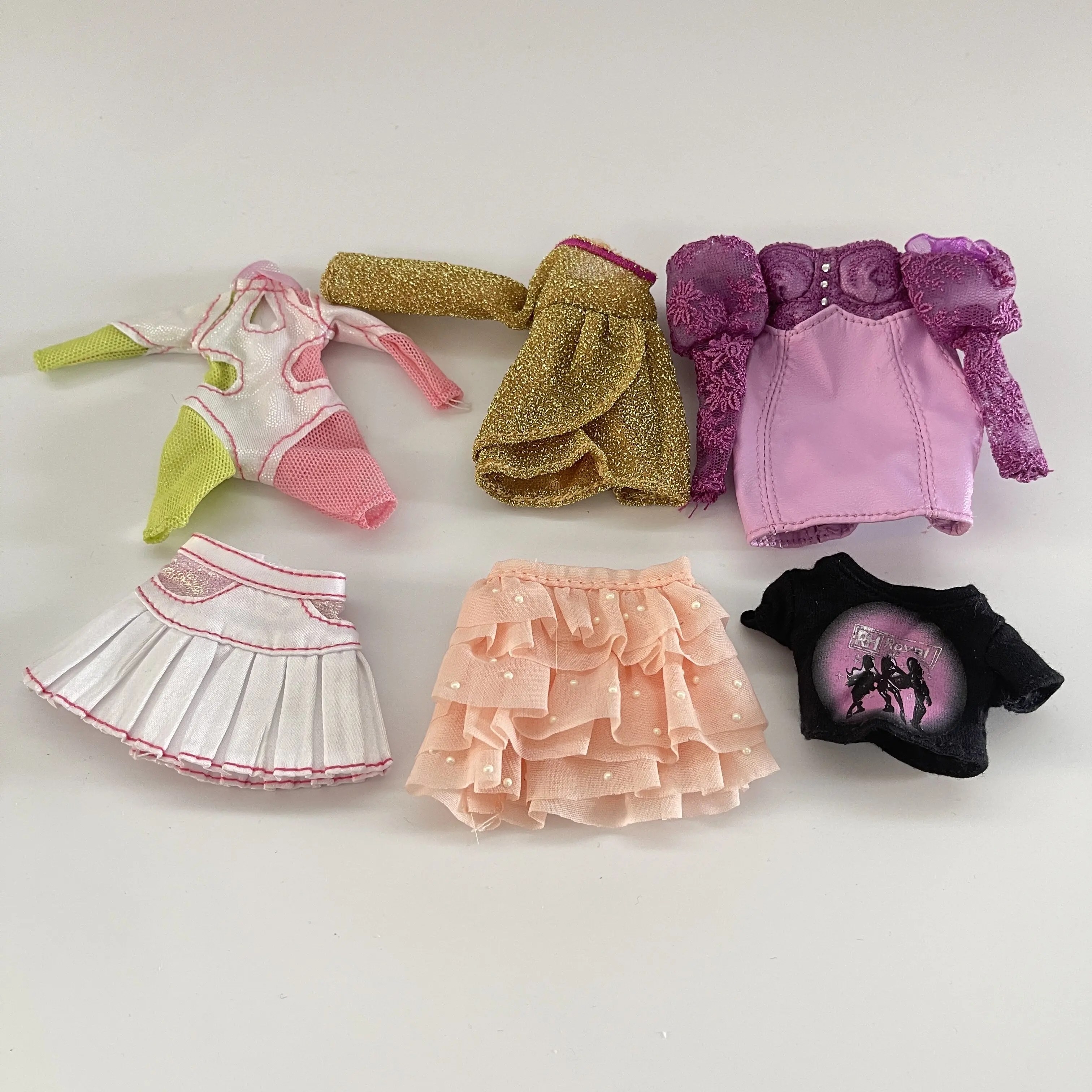 J3 the clothes fur tops coat skirt shorts for 1/6 doll Rainbow High doll fashion cool doll