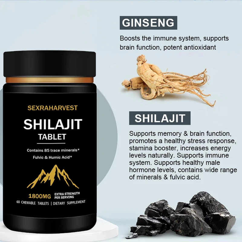 Original Shilajits High Purity Mineral Supplements Natural Organic Shilajit with 85+ Trace Minerals Enhance Men Performance