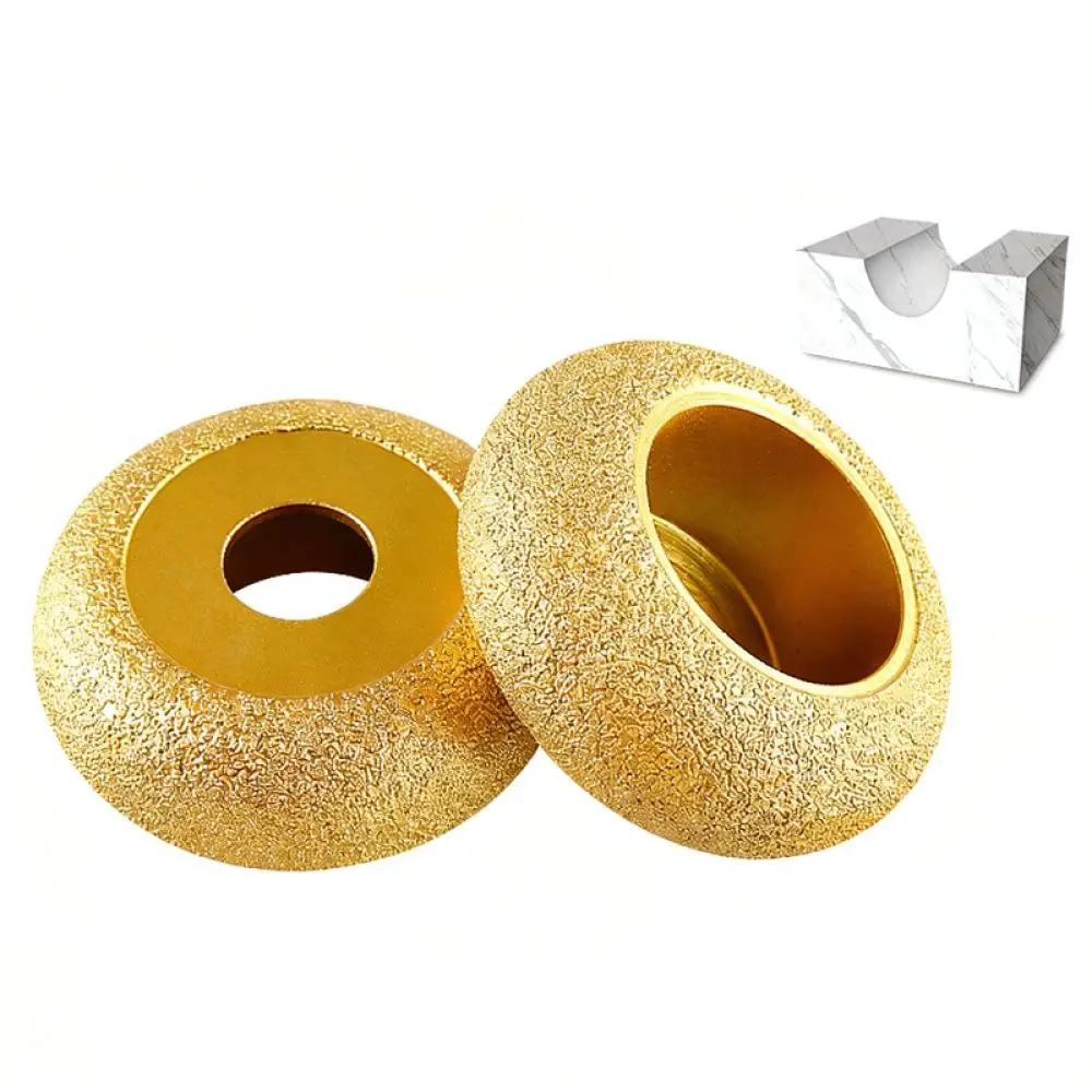 Vacuum Brazed Diamond Profile Grinding Wheel For Angle Grinder Stone Marble Quartz Edge Chamfering Shaping Milling Cutter