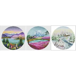 7514 Cross Stitch Sets Cross Stitch Paintings 14ct 18ct Stich Cross Stitch Kit Embroidery Needle Arts & Craft Complete Kit Hobby