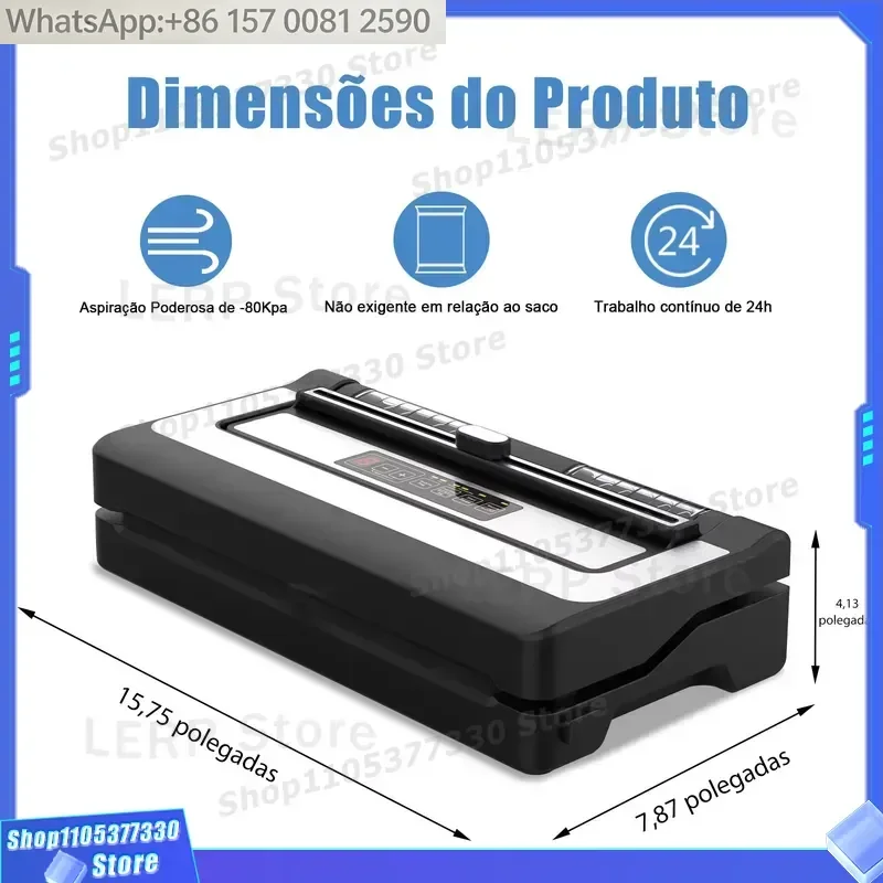 Built-in Bag Cutter with LED Display Suitable for Commercial and Home Use in Any Setting Vacuum Sealer