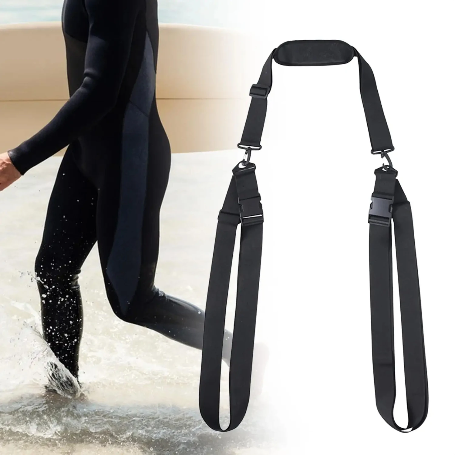 

Paddleboard Carry Strap Multipurpose Paddle Holder Shoulder Belt Stand Paddleboard Surfing Wakeboard Skimboard Longboard