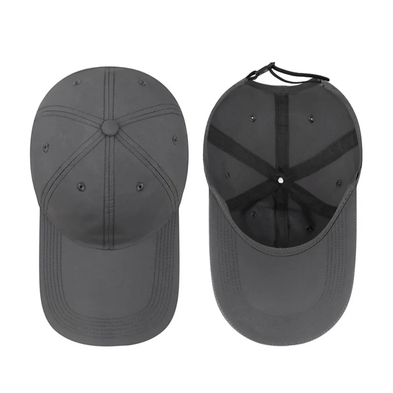 Summer 14cm Extended Brim Baseball Hats Men and Women Waterproof Quick Drying Caps Adjustable Outdoor Sunscreen Fishing Hats