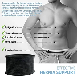 Premium Umbilical Hernia Belt Abdominal Binder with Hernia Support Pad, Navel Ventral Epigastric Incisional Belly Button Hernias