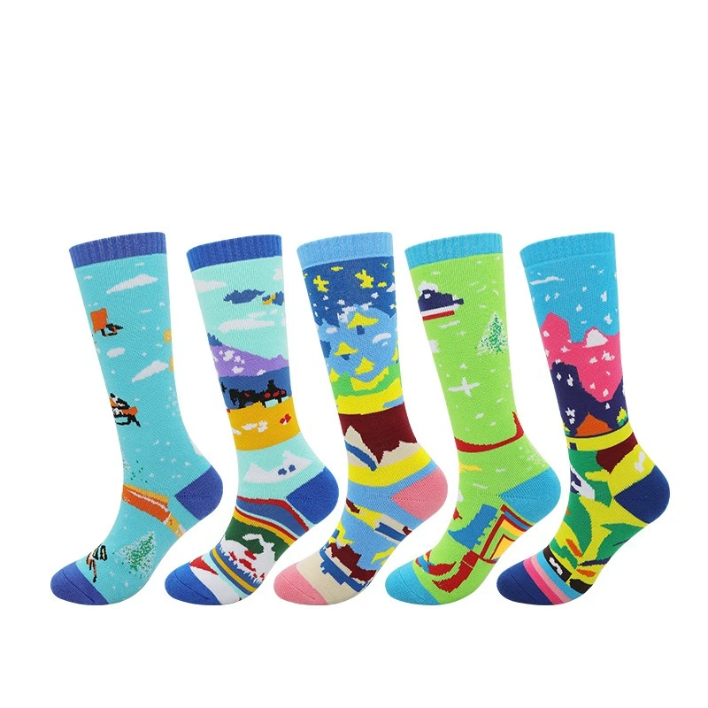 

Осенние и зимние утолщенные лыжные носки, зимние спортивные длинные термоноски для занятий спортом на открытом воздухе