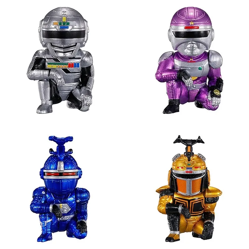 

Bandai Original 4Pcs Gashapon まちぼうけ メタルヒーロー Toys For Kids Gift Collectible Model Ornaments