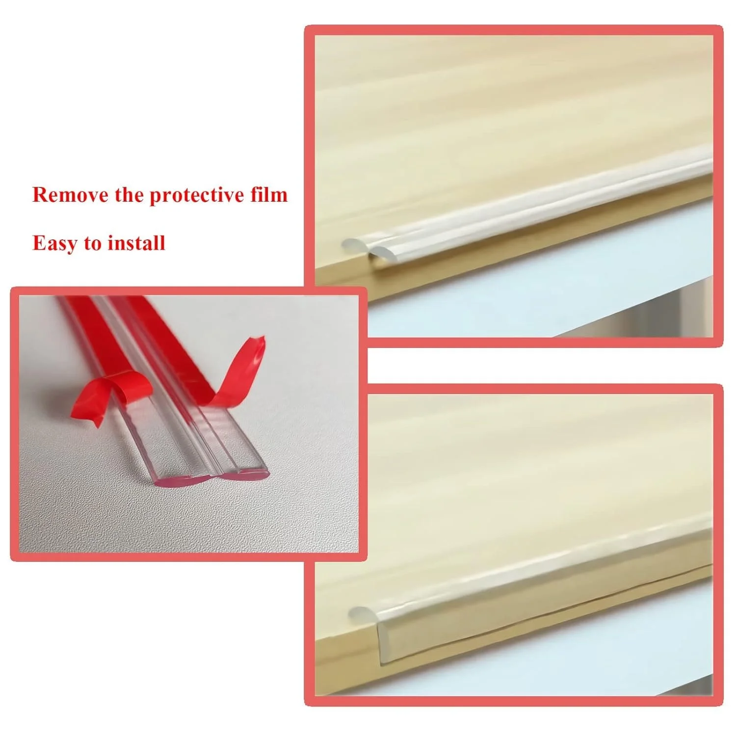 1 قطعة 1 متر/3 متر ث نوع مكافحة عثرة قطاع طاولة القهوة مكافحة عثرة حماية قطاع مصدات منزلية شفافة #5