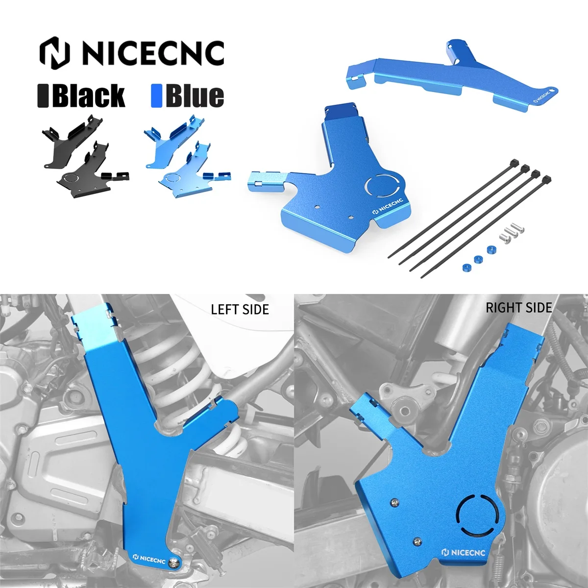 NICECNC Frame Guards Protection Cover Aluminum for Suzuki DR650S DR650SE 1996-2024 2023 2022 Motorcycle Accessories