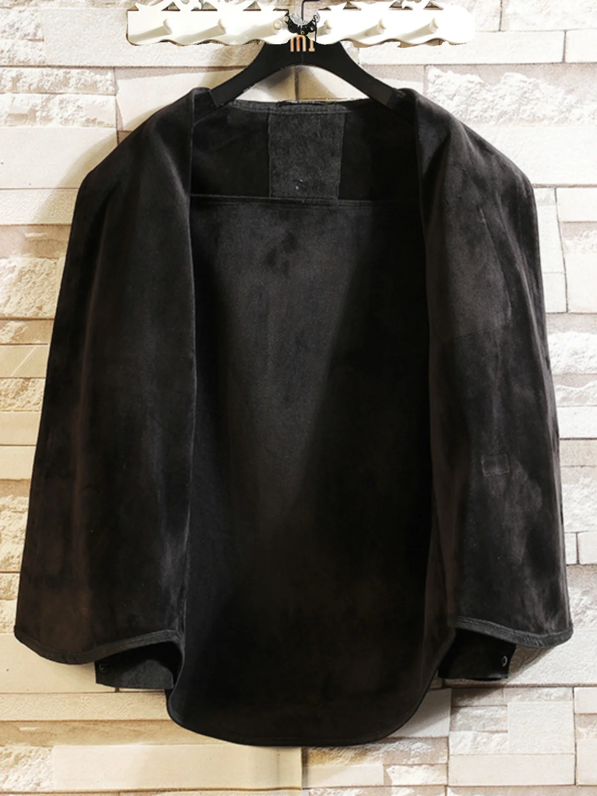 

Thickened Black Corduroy Long Sleeve Shirt Winter Men's Style Northeast -40 Degrees Cold Resistant Warmth Clothing Trendy Brand