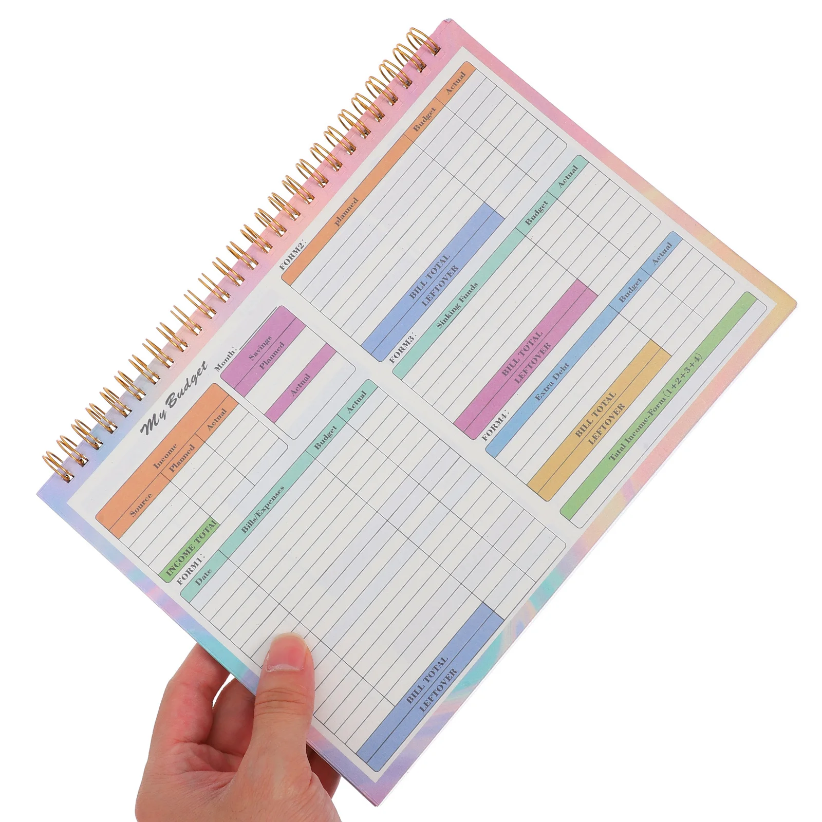 B5 Expense Record Book Weekly Planner Sheets Undated Budgeting Binder Spending Tracker Household Financial Ledger Income Expense