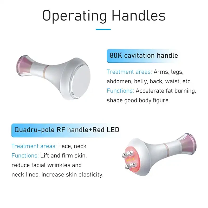 2025 أحدث 6 في 1 80K بالموجات فوق الصوتية التجويف فراغ آلة فقدان الوزن بالليزر Rf مناسبة للاستخدام المنزلي وصالونات التجميل #5