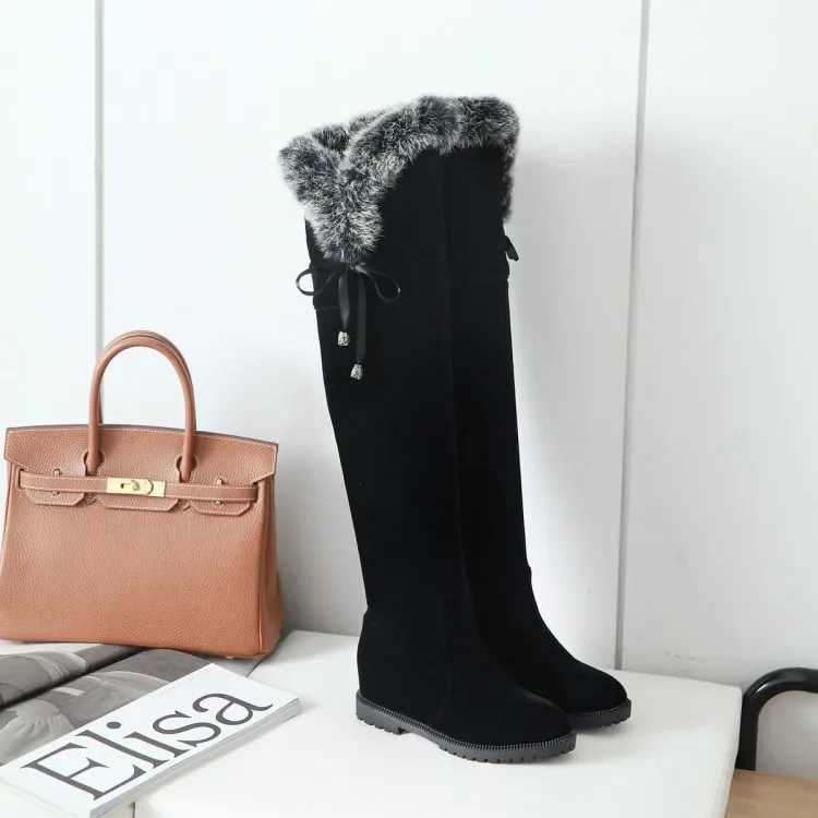 Big Size thigh high boots knee high boots over the knee boots women ladies boots shoes woman winter boots women