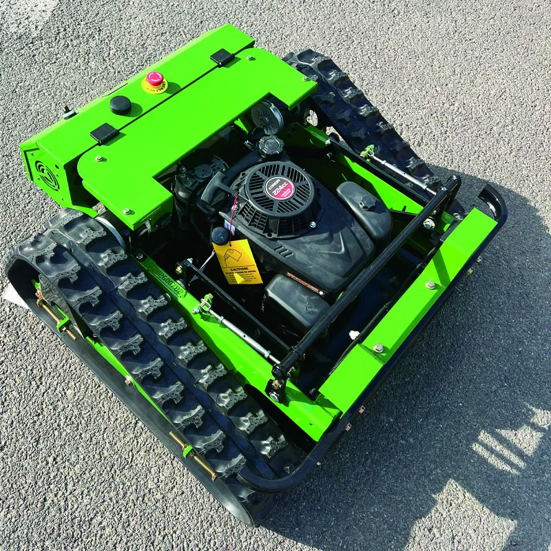 

Custom high-end remote-controlled self-propelled tracked lawn mower, suitable for slopes, farms and municipalities