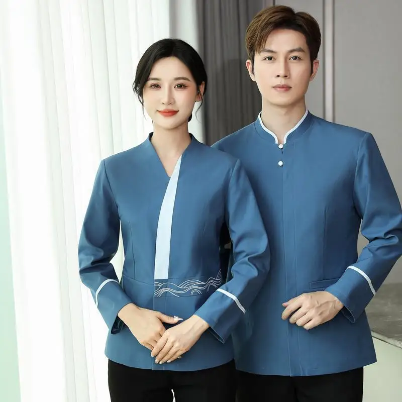 Long Sleeve Cleaning Uniform for Women Hotel Guest Room CleanerPAWorkwear for Property Management Ladies in Autumn and Winter