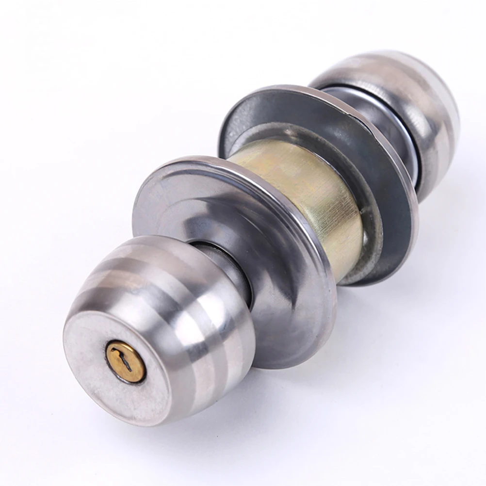 

Door Lock Set Stainless Steel Anti Rust Easy Clean Durable Practical Bedroom Bathroom Office Security Property Safety Hardware