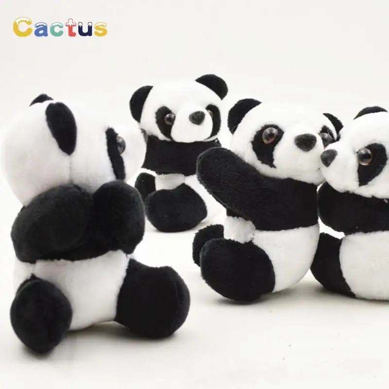 1PC Creative Plush Panda Clip Black White Hugging Panda Curtain Clip Bookmark Notes Small Stuffed Animal Doll Souvenir Toys