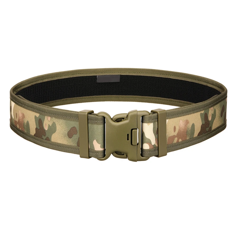 TUSHI Neuer taktischer Gürtel mit Schnellverschluss für Herren, Outdoor-Camouflage-Nylon, breiter Taillengürtel für Bergsteigen, Wandern, Arbeit, Angeln – Detail 18