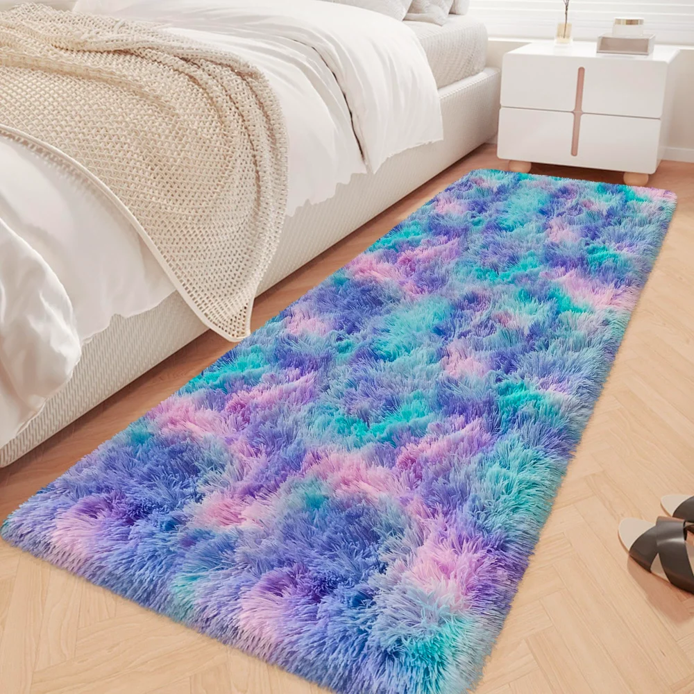 VIKAMA Gradient Blue Fluffy Ru – Home Decor Under 100 recenzja i cena