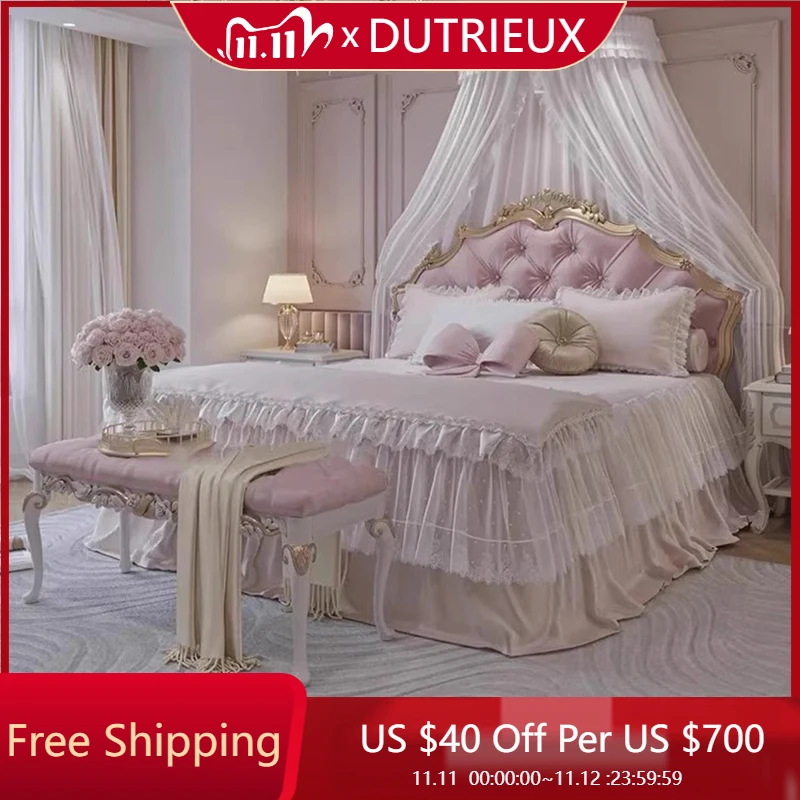 

Luxury Decoration Bed Fashion Large Size Room Decor Aesthetic Salon Events Bed Irregular Lounge Muebles Chinese Style Furniture