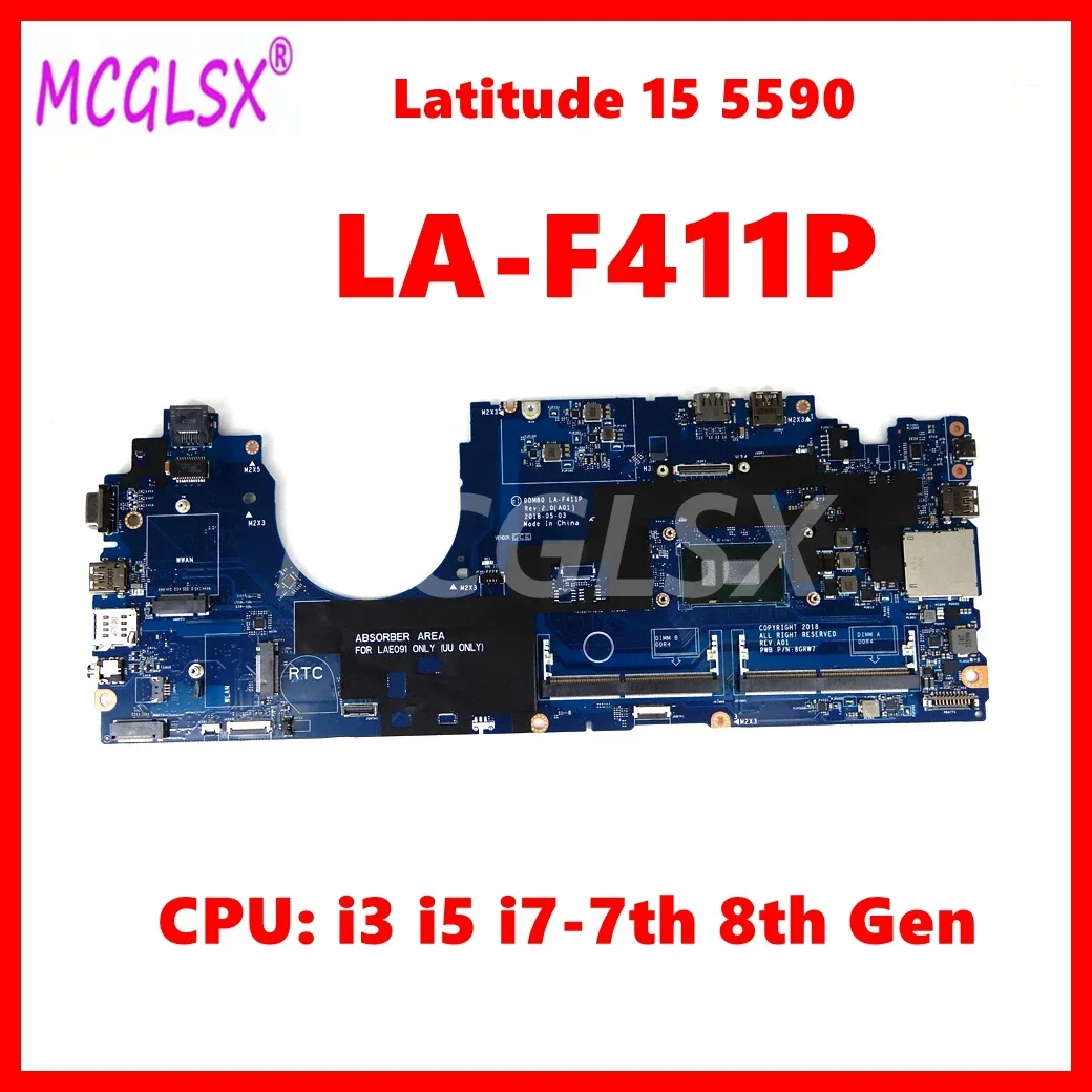 placa-base-para-portatil-la-f411p-para-dell-latitude-15-5590-placa-base-para-ordenador-portatil-con-cpu-i3-i5-i7-7th-8th-gen-100-probado-ok