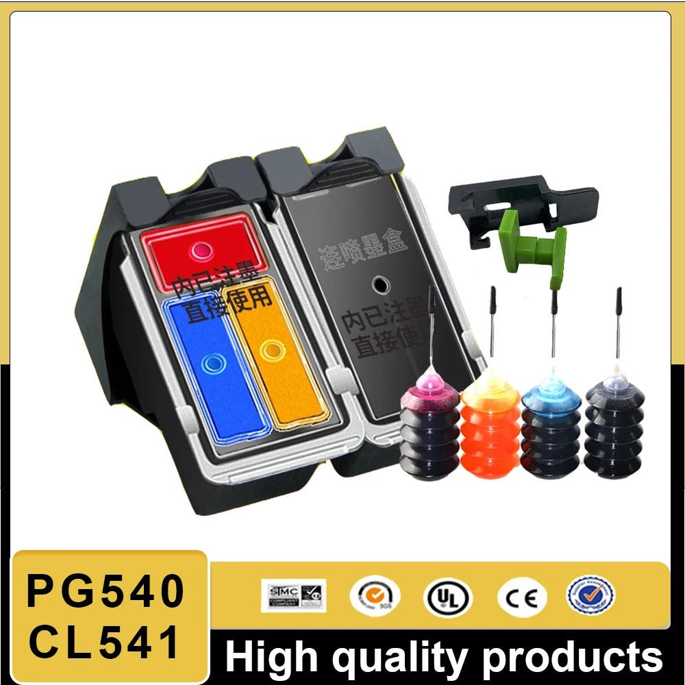 

Для картриджей Canon PG-540 PG540 CL541 CL-541 PG 540 CL 541 PIXMA mg3250 MG3255 MG3550 MG4100 mg4150 MG4200 mg4250 PG-540XL