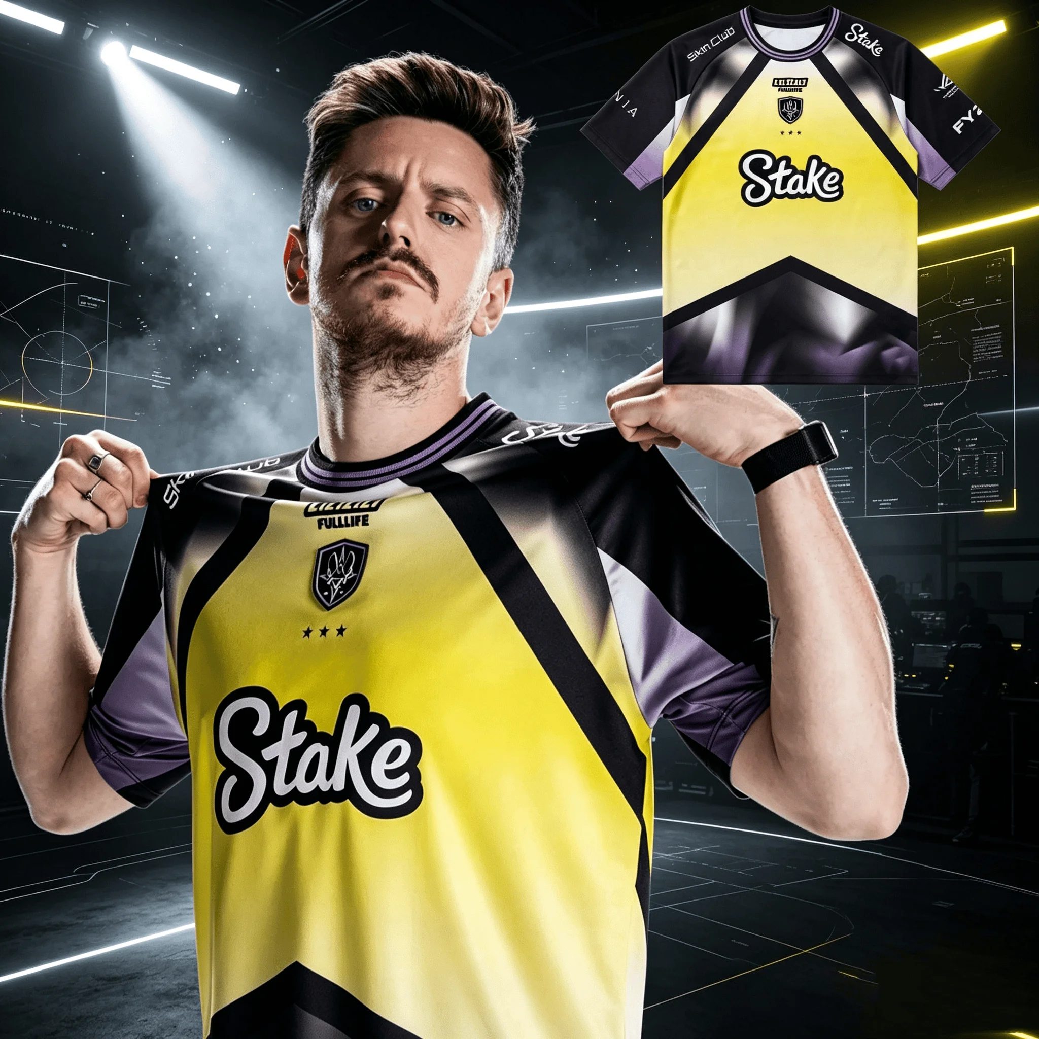 Vitality Full Life Concept Esports Jersey 2026 CS2 Gaming Short Sleeve T‑shirt Summer Men Women Quick Dry Fan Merch T-shirt