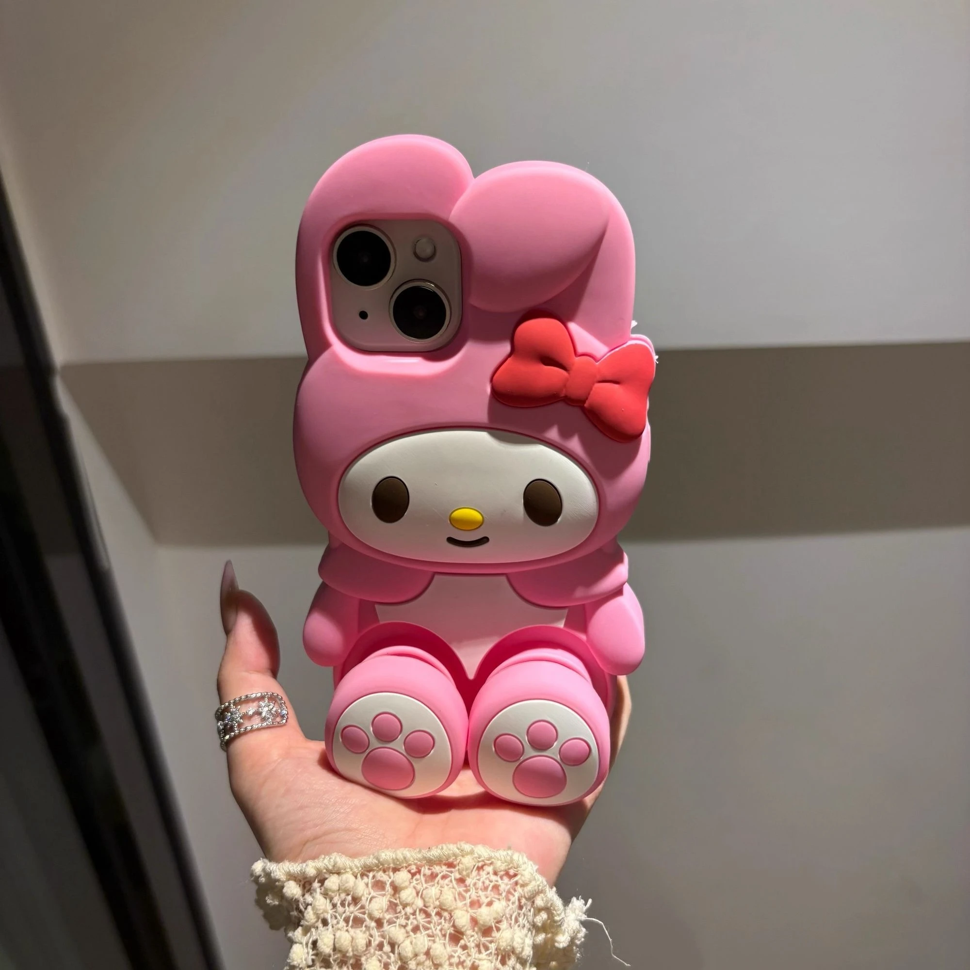 حافظة هاتف ماي ميلودي من السيليكون اللطيف على الطراز الياباني لهاتف آيفون 16 برو ماكس 15 برو 14 بلس 13 12 غطاء حماية كامل #5