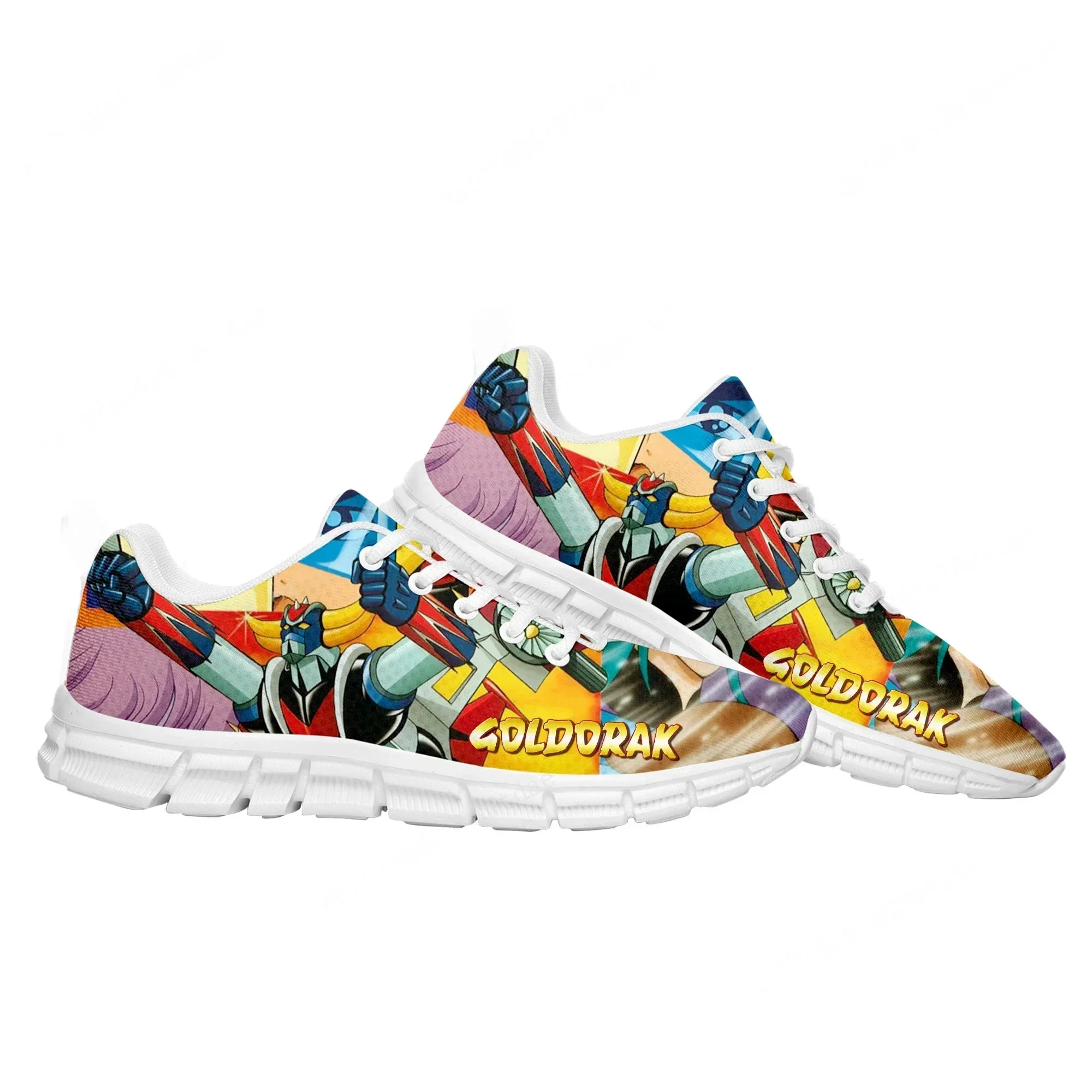 

UFO Robot Goldrake Grendizer Sports Shoes Mens Womens Comfortable Sneakers High Quality Comics Sneaker Custom Shoe