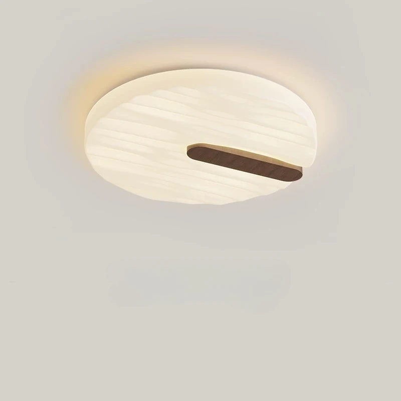 Mid-Century Water Ripple Texture Ceiling Light Eye-friendly Bedroom Living Room Balcony Corridor Japanese Nordic Ceiling Lamp