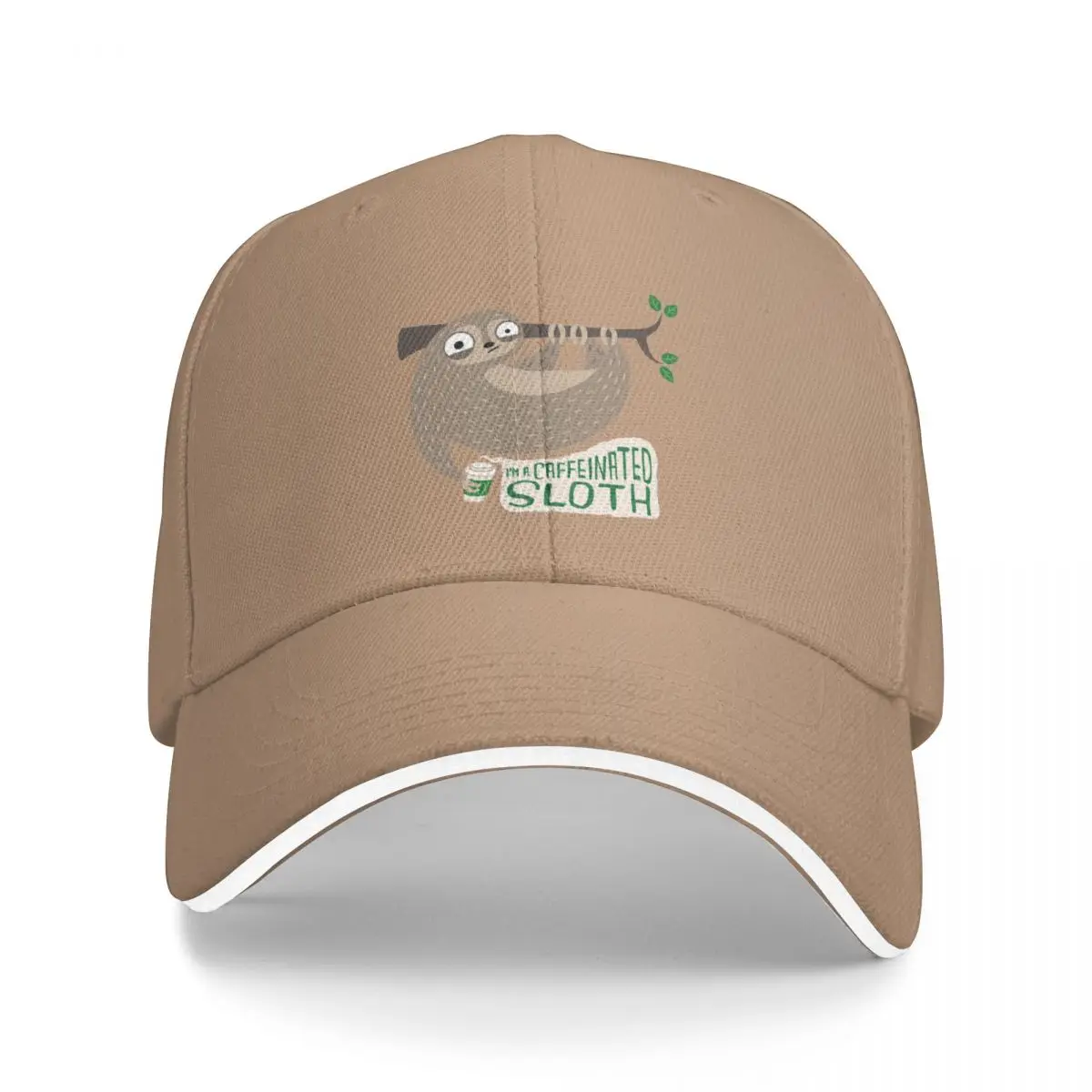 Caffeinated Sloth Bucket Hat Baseball Cap christmas hat Boy cap Women's