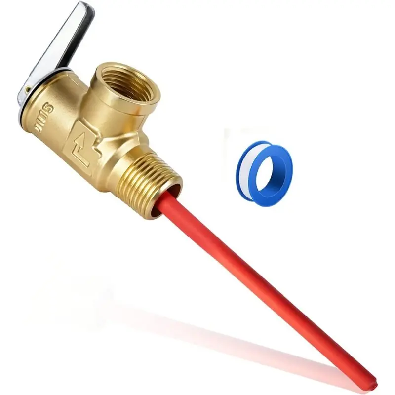 

WHYY-For Hot Water Heater Tank Compatible 1/2" NPT RV Water Heater Temperature& Pressure Relief Valve With Epoxy-Coated Probe