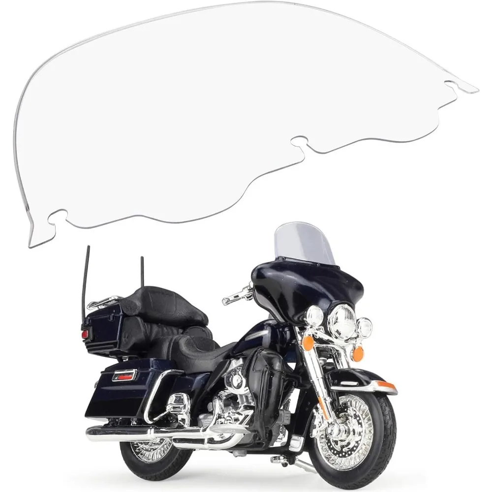 

Motorcycle 13" Wave Windshield Windscreen Protector For Davidson Harley Electra Glide Ultra Classic FLHT FLHX 1996-2013