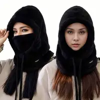 Winter Warm Balaclava Thermal Windproof Ski Hood Motocycle Face Cover Polar Fleece Adjustable Cycling Neck Cover Full Face Mask 3