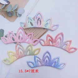 10pcs New arrival Fabric Butterfly Love Pearl Butterfly parts for DIY kids hair shoes clothes accessories